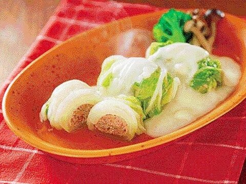 楽天マート☆ロール白菜のホワイトソース